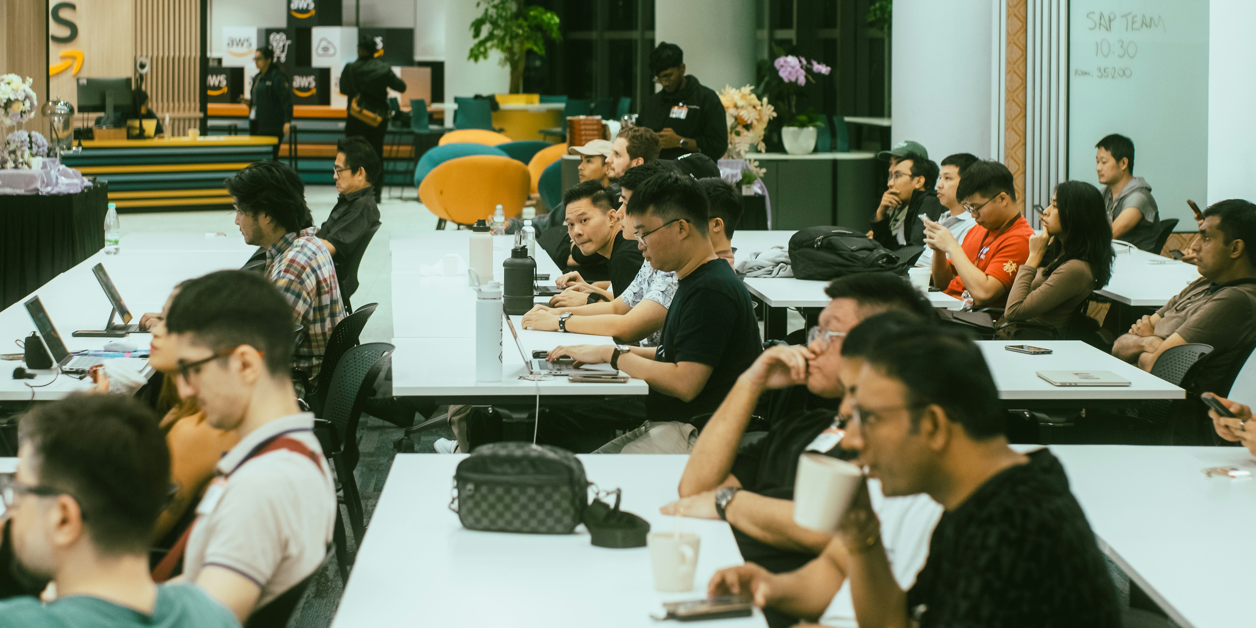 Hackers listening to speaker